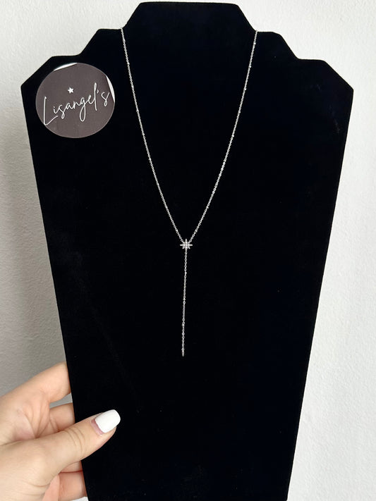 Collier Étoile filante brillant argenté