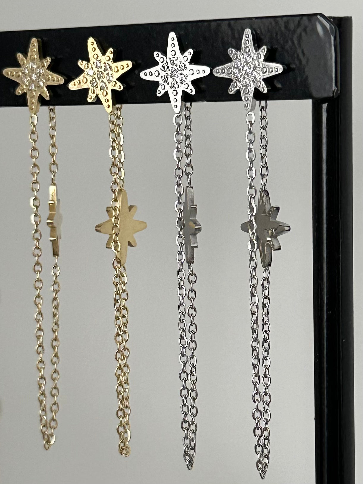 Boucles d'oreilles étoile filante