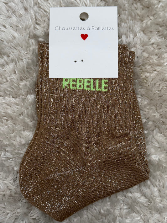 Chaussette « Rebelle » Brillante