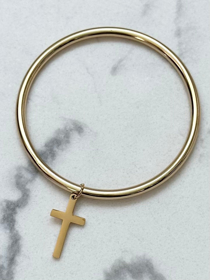 Jonc Croix doré