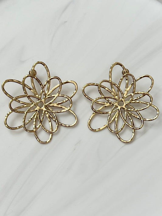 Boucles d'oreilles Fleur xl