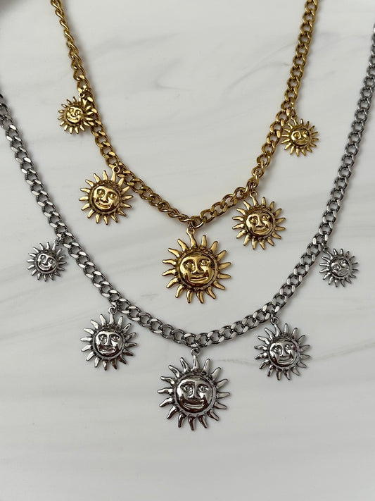 Collier Breloque Soleil