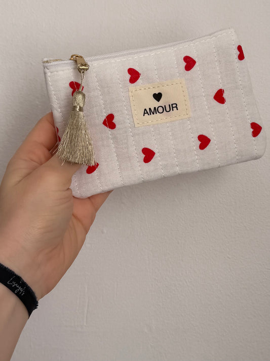 Pochette « Amour » Rouge