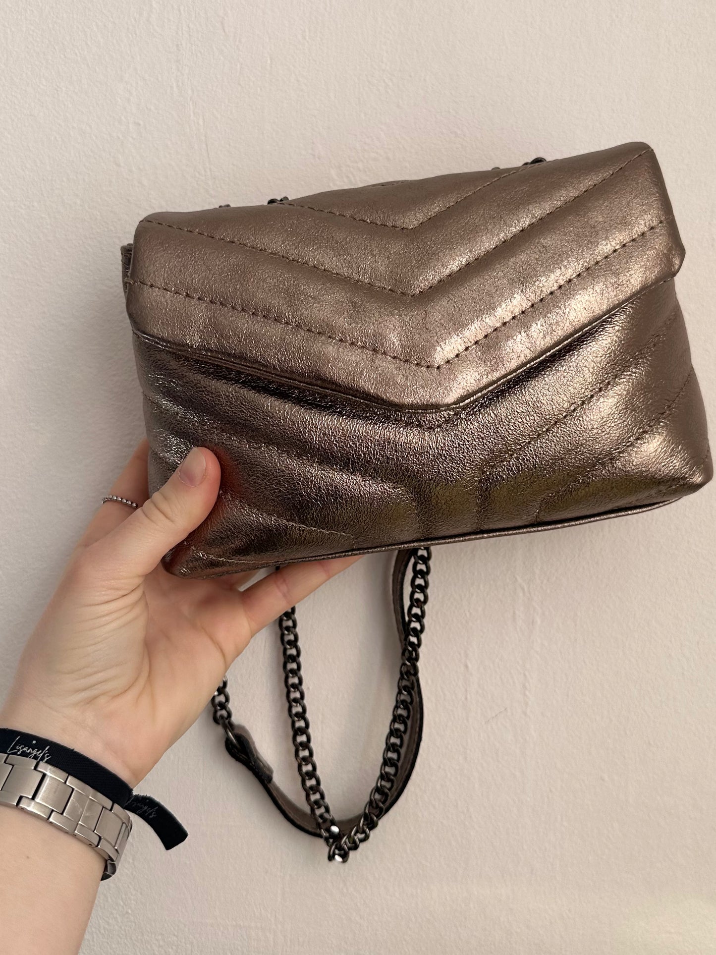 Sac cuir bronze