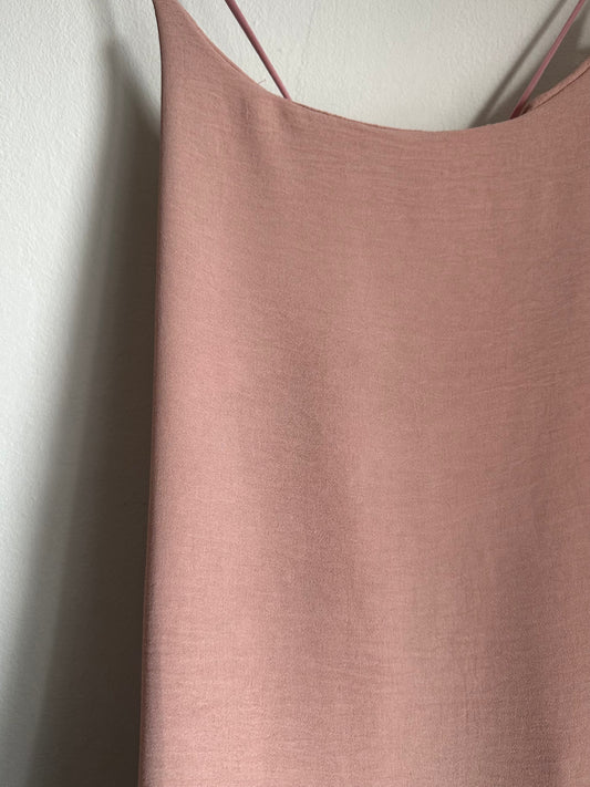 Robe Rose pâle fluide