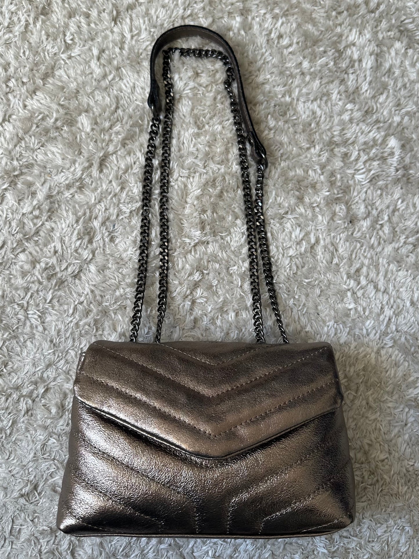 Sac cuir bronze