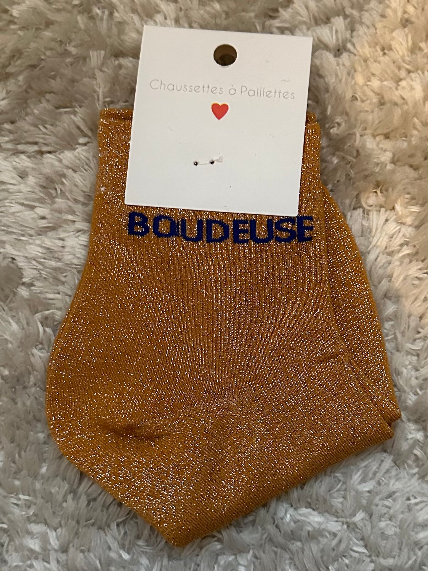 Chaussette « Boudeuse » brillante