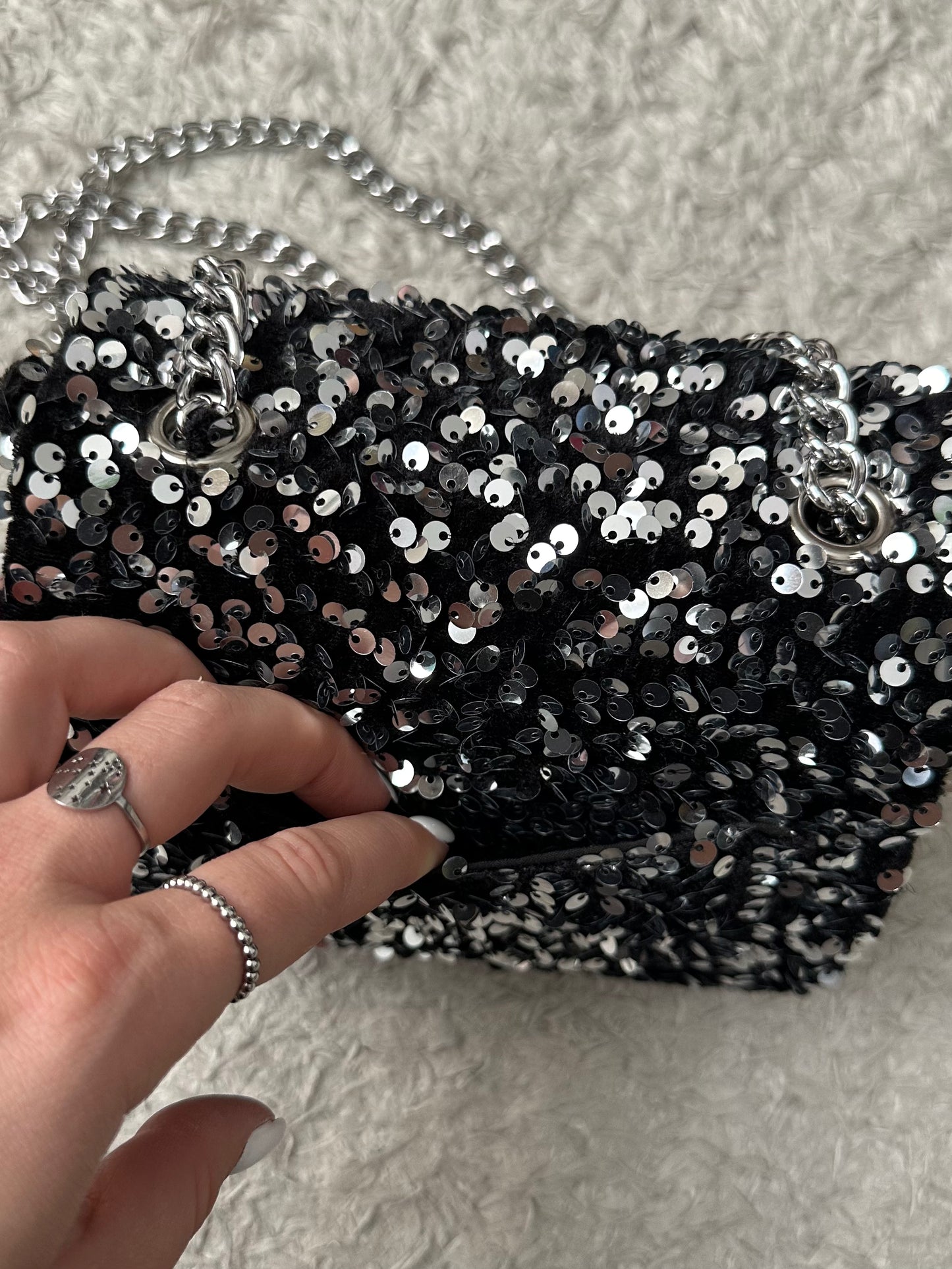 Sac noir Sequin