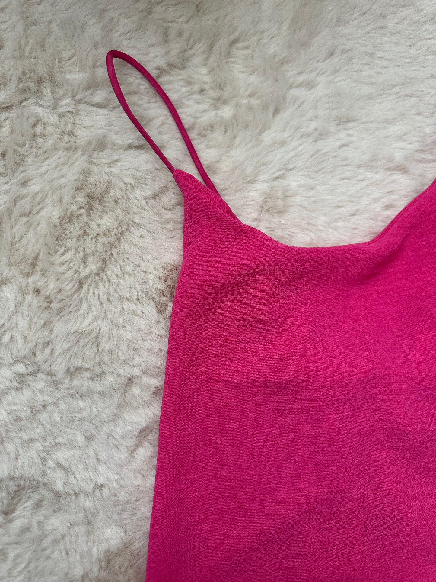 Robe Rose fushia fluide