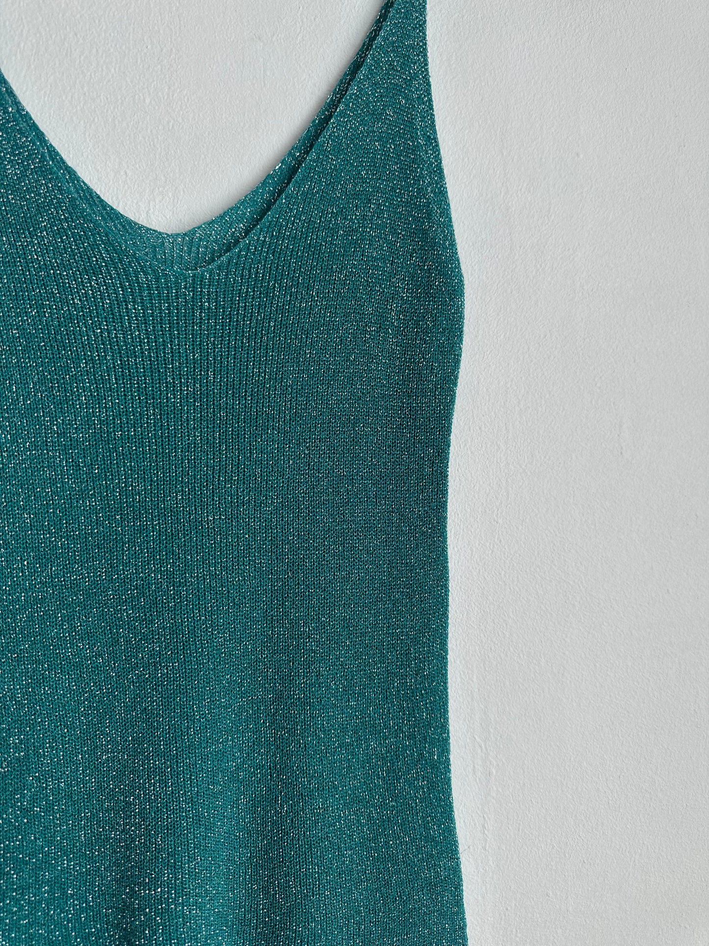 Haut Brillant Vert canard