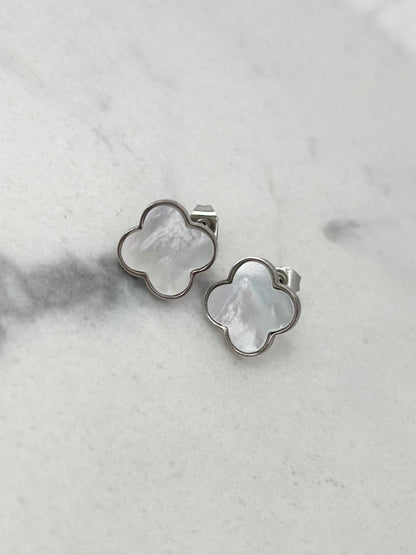 Boucles d'oreilles Coralie argenté