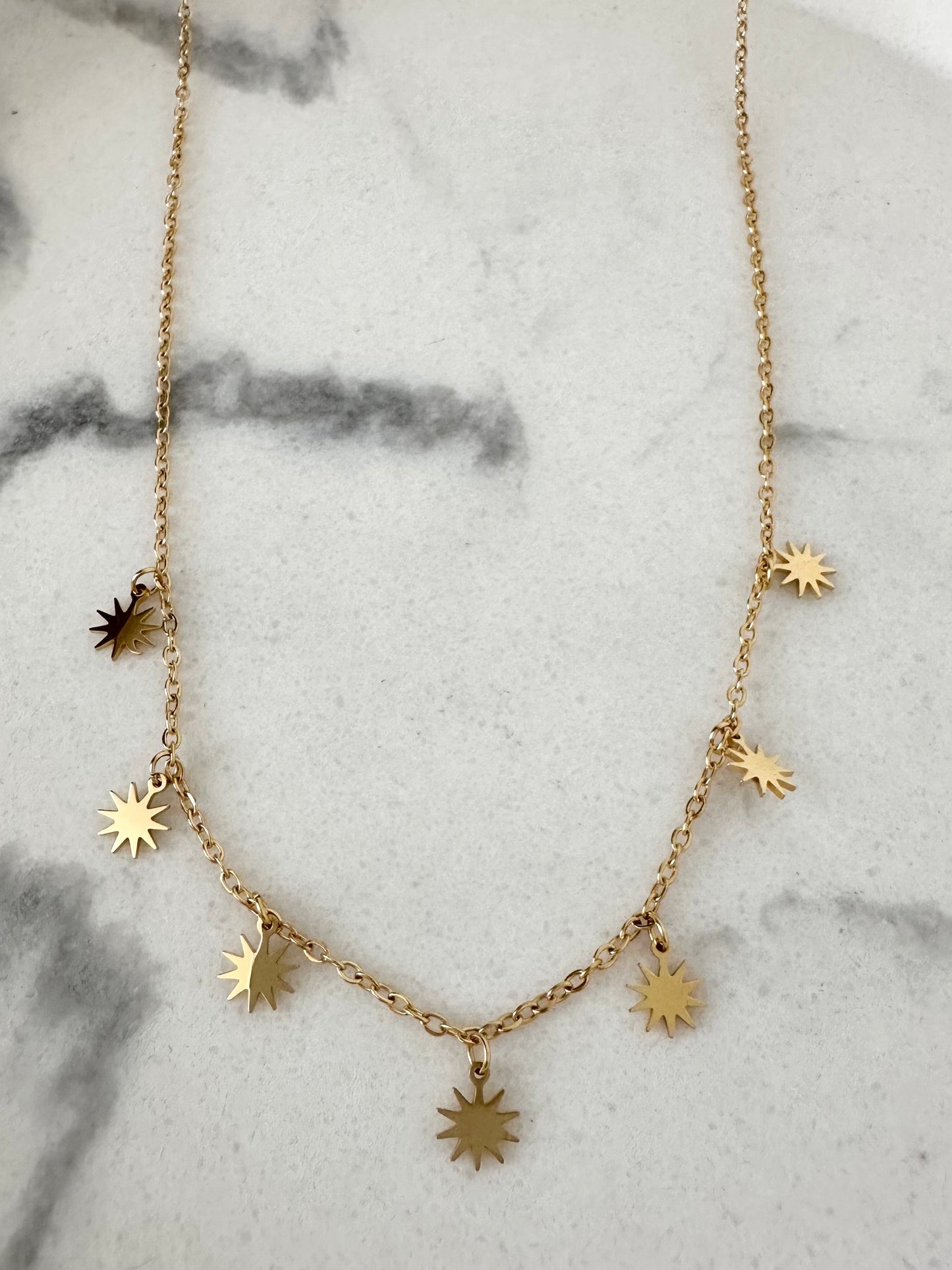 Collier Soleil Infini Doré